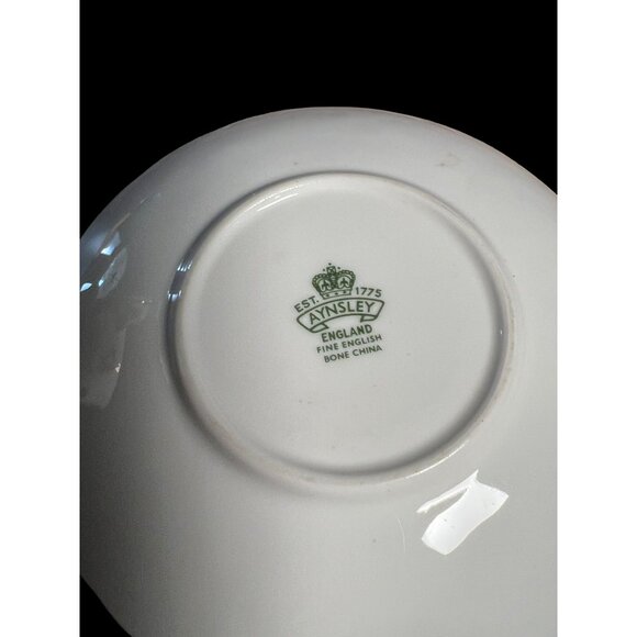 VTG Footed Denitasse Cup & Saucer Set Rosedale (Pink Roses, Crocus Shape) by Joh - Picture 5 of 8